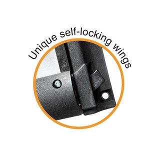 Self-locking door kit