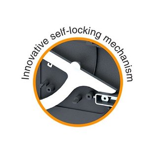 Self-locking door kit